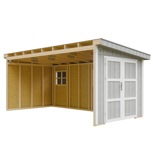 M940b-tundra Grey Abri De Jardin Qualité Premium 11,47 M² - H231x248x530 Cm