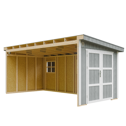 M940b-cavern Steel Abri De Jardin Qualité Premium 11,47 M² - H231x248x530 Cm