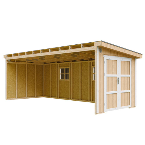 M941b-harvest Honey Abri De Jardin Qualité Premium 14,3 M² - H231x248x648 Cm