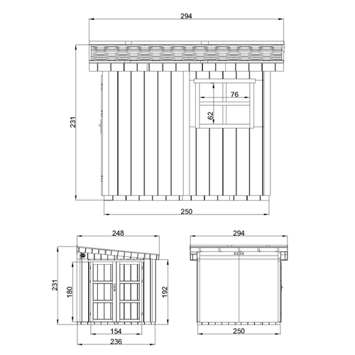 M938-harvest Honey Abri De Jardin Qualité Premium 5,9 M² - H231x248x294 Cm