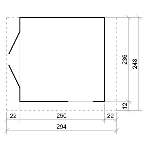 M938-harvest Honey Abri De Jardin Qualité Premium 5,9 M² - H231x248x294 Cm