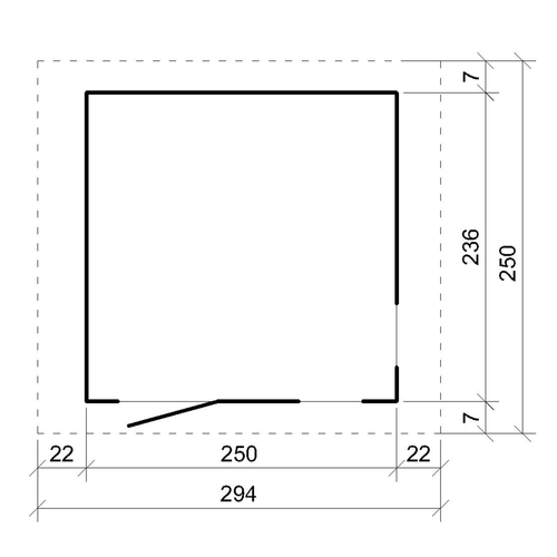 M913-harvest Honey Abri De Jardin Qualité Premium 5,9 M² - H252x250x294 Cm