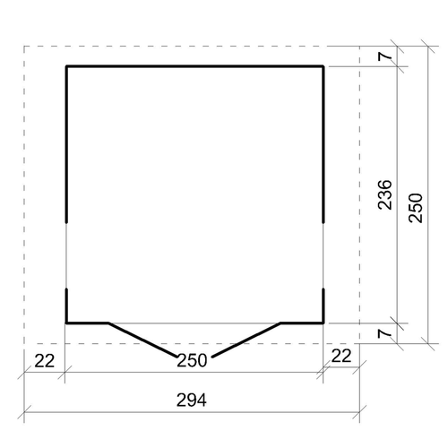 M913a-harvest Honey Abri De Jardin Qualité Premium 5,9 M² - H252x250x294 Cm