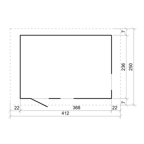 M914-harvest Honey Abri De Jardin Qualité Premium 8,68 M² - H252x250x412 Cm