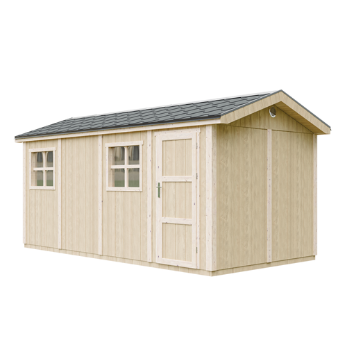 M915c Abri De Jardin Qualité Premium 8.52 + 2.95 M² - H252x250x530 Cm