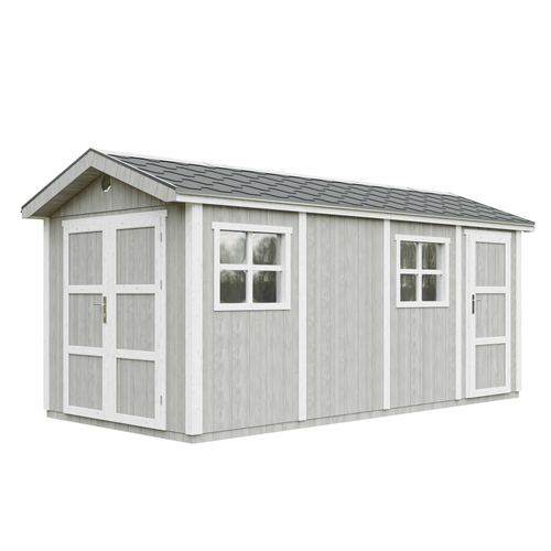 M915c-tundra Grey Abri De Jardin Qualité Premium 11,47 M² - H252x250x530 Cm
