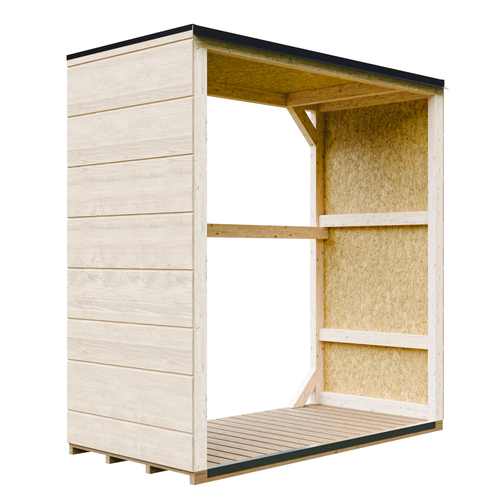 M980-1-harvest Honey Abri à Bûches Extérieur 1,14 M² - 75 X 153 X H159 Cm