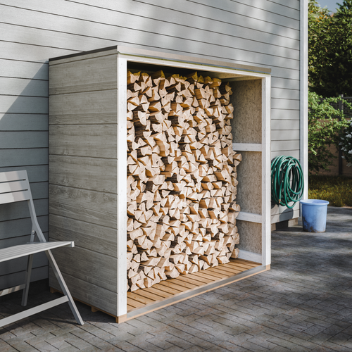 M980-1-tundra Cavern Abri à Bûches Extérieur 1,14 M² - 75 X 153 X H159 Cm