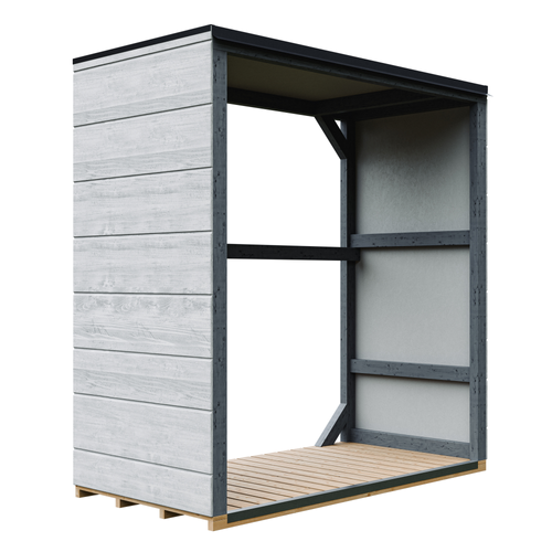 M980-1-tundra Cavern Abri à Bûches Extérieur 1,14 M² - 75 X 153 X H159 Cm