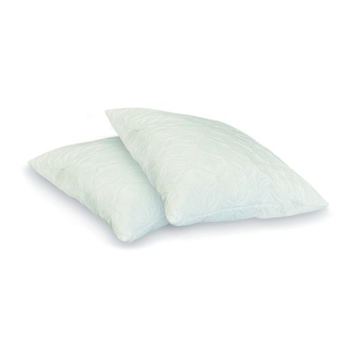 Lot De 2 Oreillers Fermes 60x60cm à Flocon Mémoire De Forme, Coussin Carré Promolinge