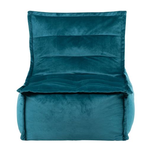 Pouf Modulable Sofa Icon Velours, 2 Pièces, Vert Canard - Collection Dolce