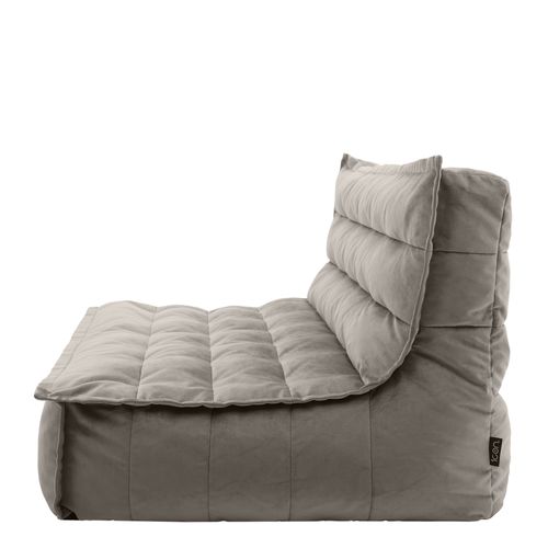 Pouf Canapé De Sol Kota Velours Gris Anthracite 140 X 100cm