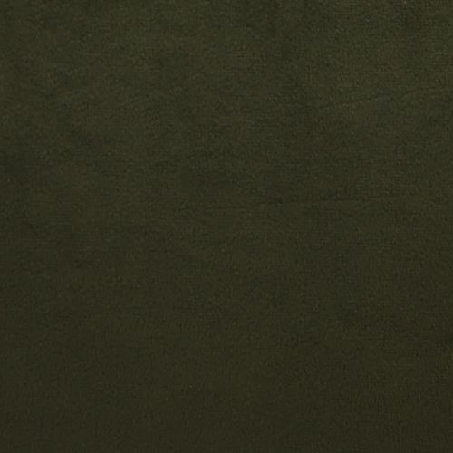 Repose-pieds Amara Carré Velours Vert Olive, Salon, 40 X 40cm