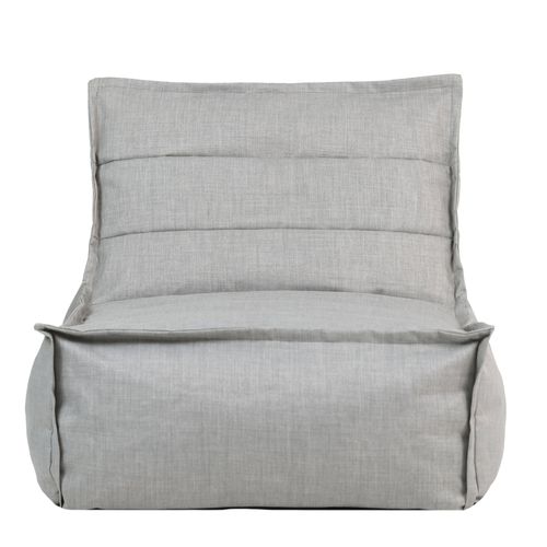 Pouf Chauffeuse Dolce Intérieur Et Extérieur Gris Clair 75 X 96 X 75 Cm