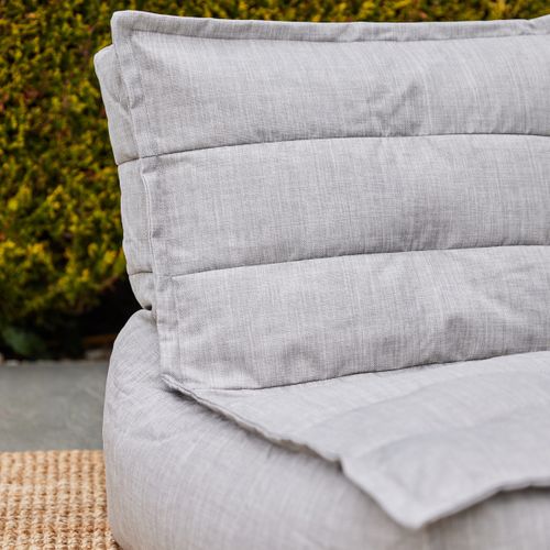 Pouf Chauffeuse Dolce Intérieur Et Extérieur Gris Clair 75 X 96 X 75 Cm