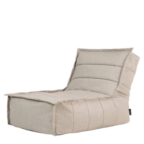 Pouf Chauffeuse Dolce Intérieur Et Extérieur Beige 75 X 96 X 75 Cm