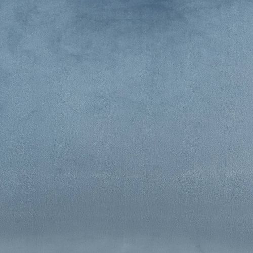 Repose-pieds Amara Carré Velours Bleu Minéral, Salon, 40 X 40cm