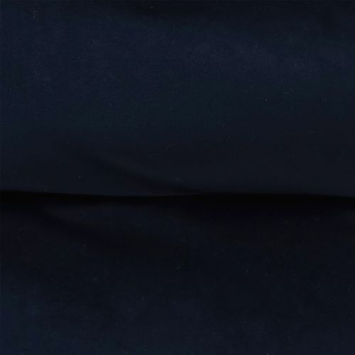 Pouf Fauteuil Natalia Avec Repose-pied Carré Velours Bleu Minuit, 88 X 100cm