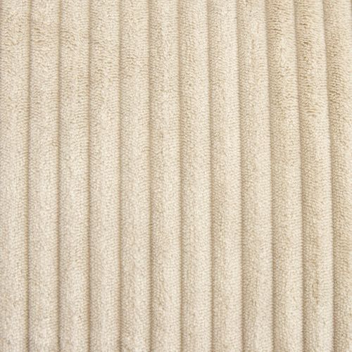 Module D'assise Sans Accoudoirs En Velours Côtelé Beige Zen