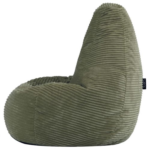 Poire Enfant Dalton Inclinable Velours Côtelé Vert Sauge, 69x65x59cm