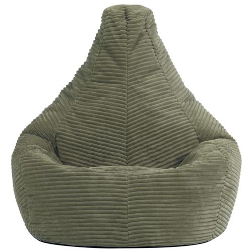 Poire Enfant Dalton Inclinable Velours Côtelé Vert Sauge, 69x65x59cm