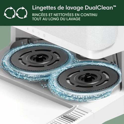 Irobot Roomba Plus 405 Combo Robot + Autowash - Base Multifonction - Lavage Et Séchage Des Lingette