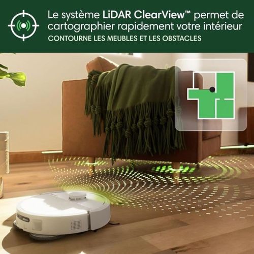 Irobot Roomba Plus 405 Combo Robot + Autowash - Base Multifonction - Lavage Et Séchage Des Lingette