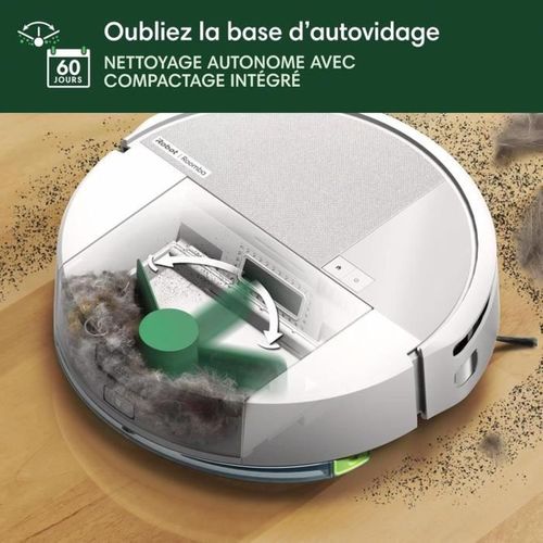 Irobot Roomba 205 Dustcompactor Combo - Compacte Automatiquement Les Débris à L'intérieur Du Robot