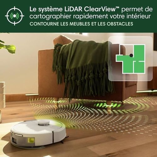 Aspirateur Robot Laveur -  Roomba 105 Combo + Autoempty - 2h - 7000 Pa - 400 Ml - Blanc