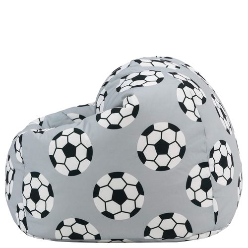 Pouf Fauteuil Poire Enfant Imprimé Football, Chambre, Salon, Jardin, 55 X 53cm