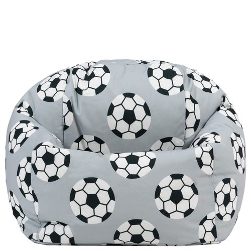 Pouf Fauteuil Poire Enfant Imprimé Football, Chambre, Salon, Jardin, 55 X 53cm