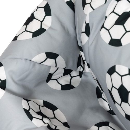 Pouf Fauteuil Poire Enfant Imprimé Football, Chambre, Salon, Jardin, 55 X 53cm