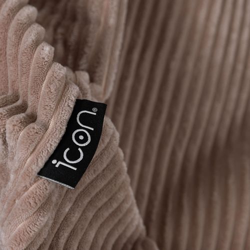 Pouf Poire Dalton Inclinable Velours Côtelé Brun Moka, Salon, Chambre, 90x84x73cm