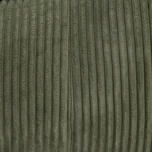 Pouf Chauffeuse Dolce En Velours Côtelé Vert Sauge 75 X 96 X 75 Cm