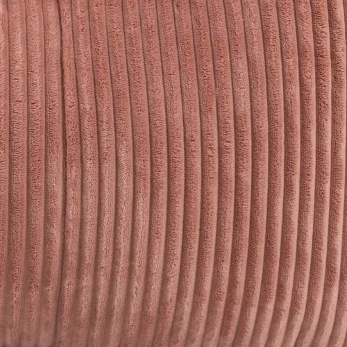 Pouf Chauffeuse Dolce En Velours Côtelé Rose Aube 75 X 96 X 75 Cm