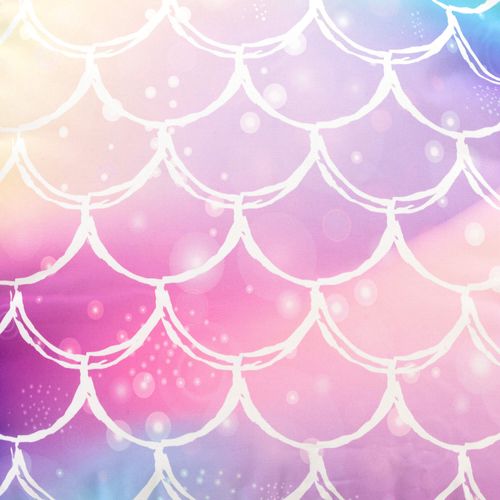 Pouf Poire Enfant Classique Large Kingston Int/Ext à Imprimé Sirène, Rose, Bleu, Violet 80x80x45cm