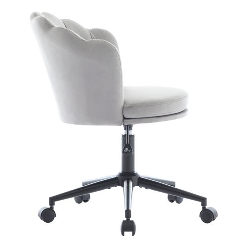 Fauteuil De bureau Pivote à 360°, Avec Coussin Gris