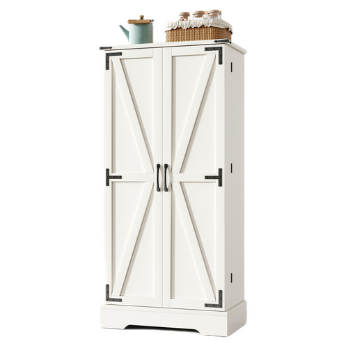 Buffet Avec 2 Portes Blanc