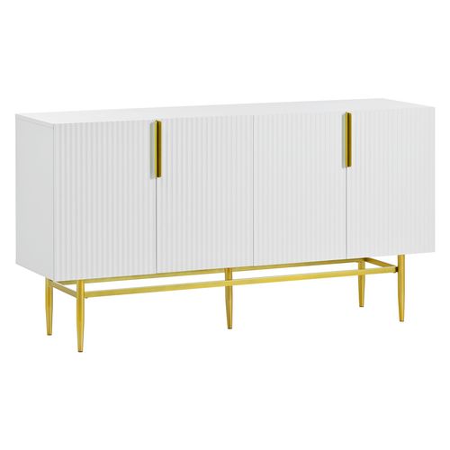 Buffet Avec 4 Portes Blanc