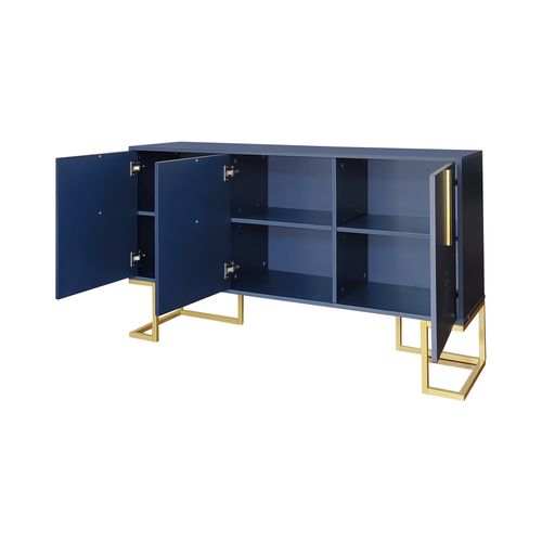 Buffet Avec 3 Portes Bleu