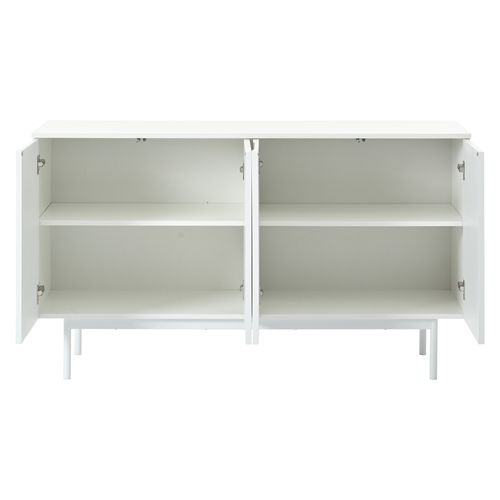 Buffet Avec 4 Portes Blanc