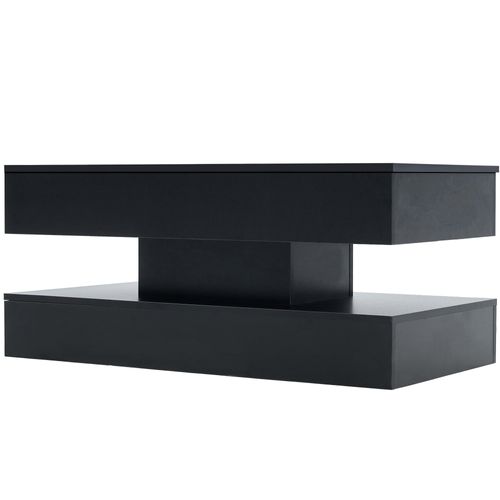 Table Basse Avec Plateau Relevable Noir