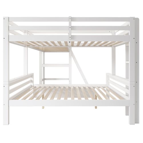 Lit Superposé 90 X 200 Cm-dispose De Tiroirs De Rangement-lit Enfant Multifonctionnel-en Pin-blanc