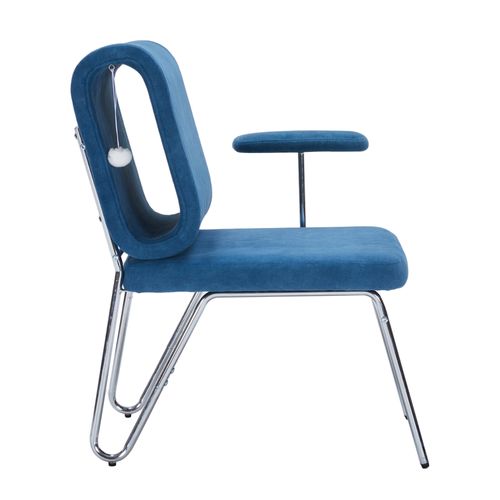 Fauteuil- Chaise Adaptée Aux Animaux De Compagnie - Assise Large - 77×70×89cm - Bleu