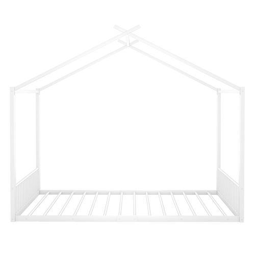 Lit Cabane Enfant 140x200 Cm - Blanc