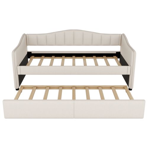 Lit Gigogne 90 X 200 Cm - Beige