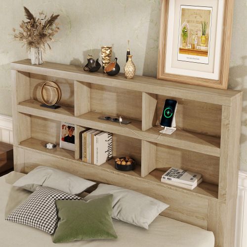 Lit Double 160x200 Cm - Avec 2 Tiroirs - Bois