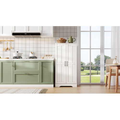 Meuble De Cuisine 120x60x 40cm-avec Éclairage LED-meuble De Rangement Cuisine-blanc