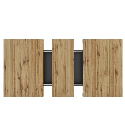 Table à Manger Extensible-table De Cuisine Gain De Place-pour 4 à 6 Personnes- Noire