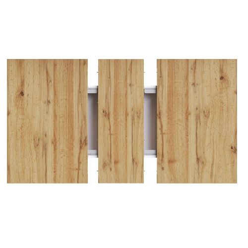 Table à Manger Extensible-table De Cuisine Gain De Place-pour 4 à 6 Personnes- Blanc